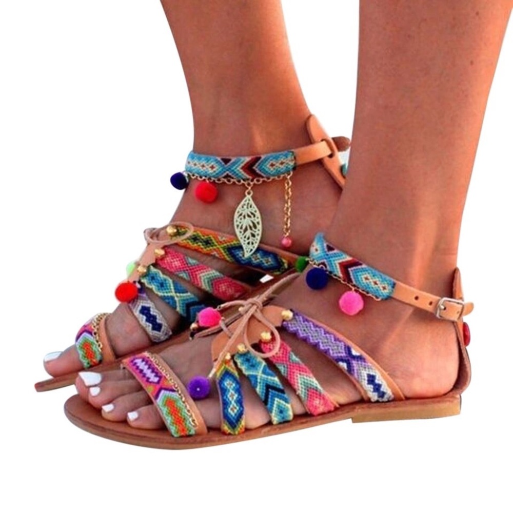 Cute Coachella Sandals size 8